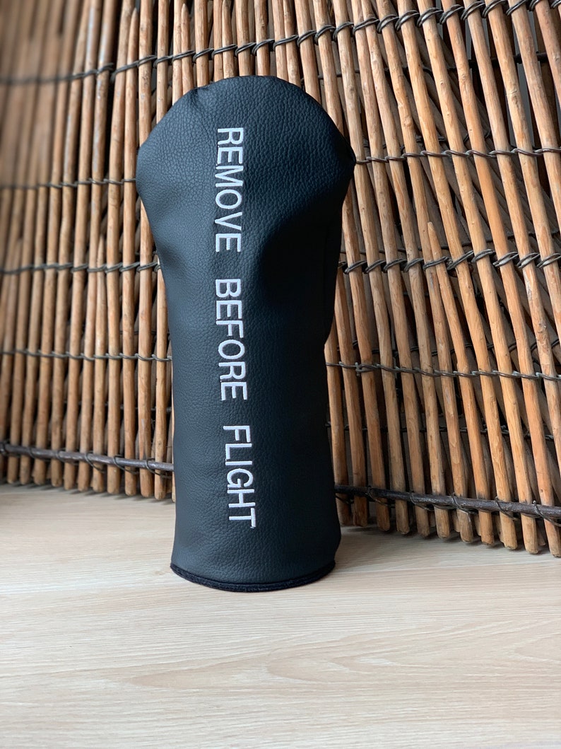 Remove Before Flight Golf Headcover Etsy