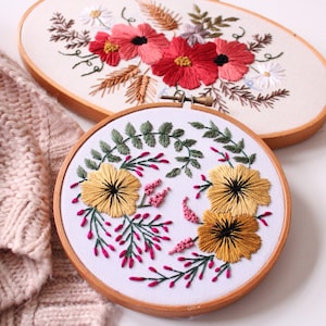 Embroidery PDF Pattern Bundle: Floral & Landscape Designs (20 Patterns)