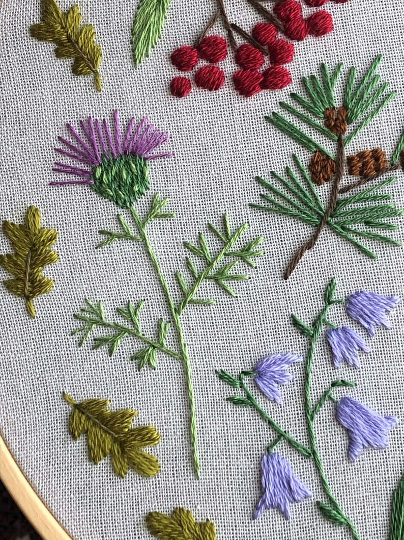 Spring Forest - Hand Embroidery Pattern PDF – Beginner Friendly ...