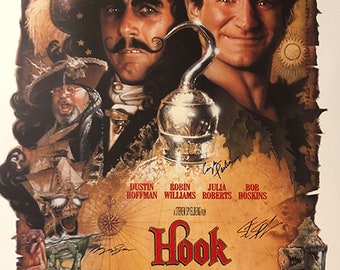Signed Hook Movie Poster 