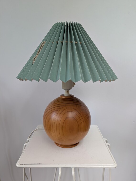 Vintage MID CENTURY Design IKEA Presto 17 Heavy Pine Wooden Round