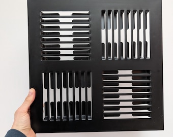 Vintage POSTMODERN style IKEA metal wall CD holder from the 90s