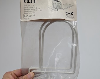 Set of 2 Vintage IKEA FLIT wire bookend design of  from the 90s