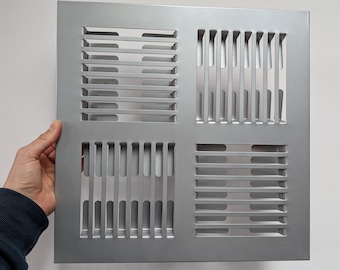 Soporte de pared metálico para CD de IKEA, estilo posmoderno vintage, de los años 90.