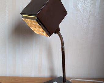 Lámpara de mesa ELIDUS Kuben vintage de estilo posmoderno, diseño de BJÖRN SVENSSON de los años 70