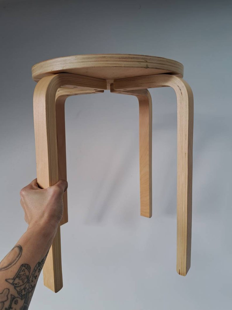 Vintage Ikea Frosta Stool Alvar Aalto Style Etsy