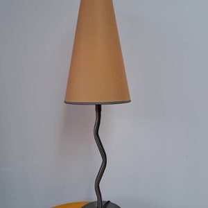 Vintage Memphis style IKEA ANTIMON squiggle table lamp from the 90s