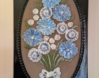 Relieve de pared de cerámica JIE GANTOBTA Suecia 777 de estilo vintage de mediados de siglo, diseño de Aimo Nietosvuori de los años 70/80.