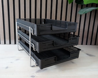 Organizador de mesa vintage pós-moderno da FALLE ULDALL DENMARK, dos anos 80.