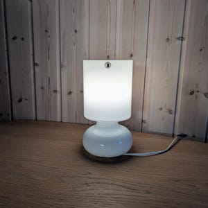 Vintage IKEA LYKTA hand-blown with glass table lamp from the 90s
