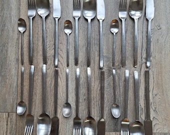 Vintage MODERNIST style IKEA DATA 6 person cutlery set from the 90s