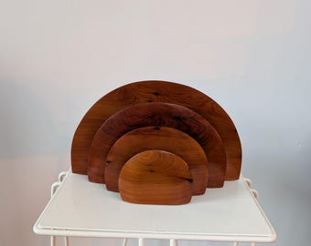 Soporte para cartas de madera de diseño vintage de mediados de siglo, de los años 70/80.