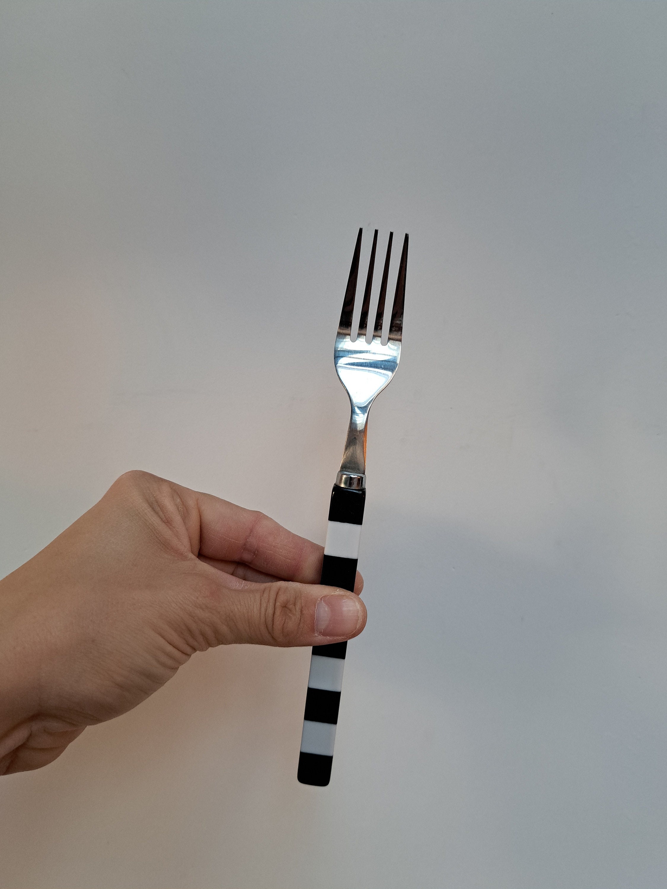 Retro Black and White Checkered Cutlery Set From the 90s Etsy