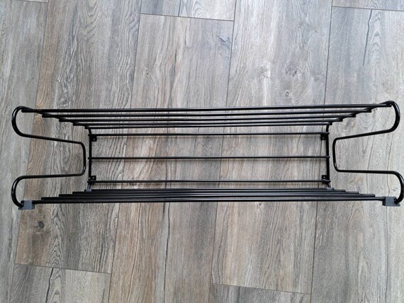 Vintage IKEA FRAN Black Metal Wire Shoe Hat Shelf From the 90s Etsy Canada