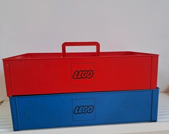 Set mit 2 Vintage LEGO Sortierboxen aus den 60er/70er Jahren