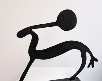 RARA scultura vintage in metallo a forma di animale IKEA HÄLL, design di Anna Efverlund degli anni '90