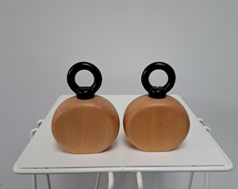 Set of 2 Vintage Mid Century style BODUM LANGAA salt and pepper grinder design from NISSEN from the 70/80s