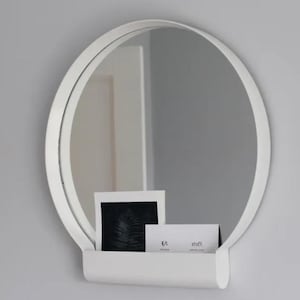 IKEA YPPERLIG White Metal Wall Mirror Design by HAY From 2017 - Etsy