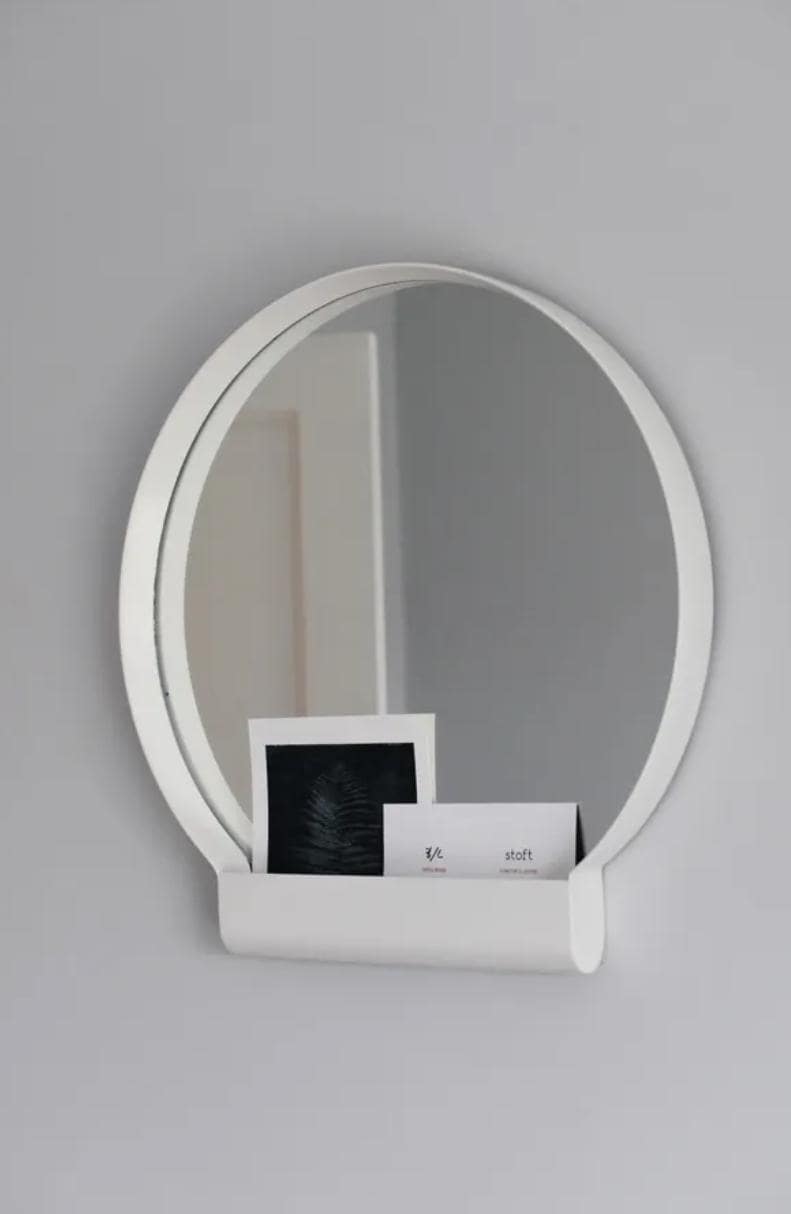 IKEA YPPERLIG White Metal Wall Mirror Design by HAY From 2017 - Etsy