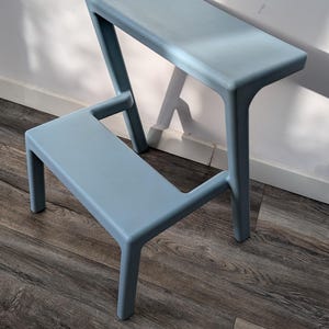 RESERVED Discontinued IKEA MASTERBY Stool in Baby Blue Design by