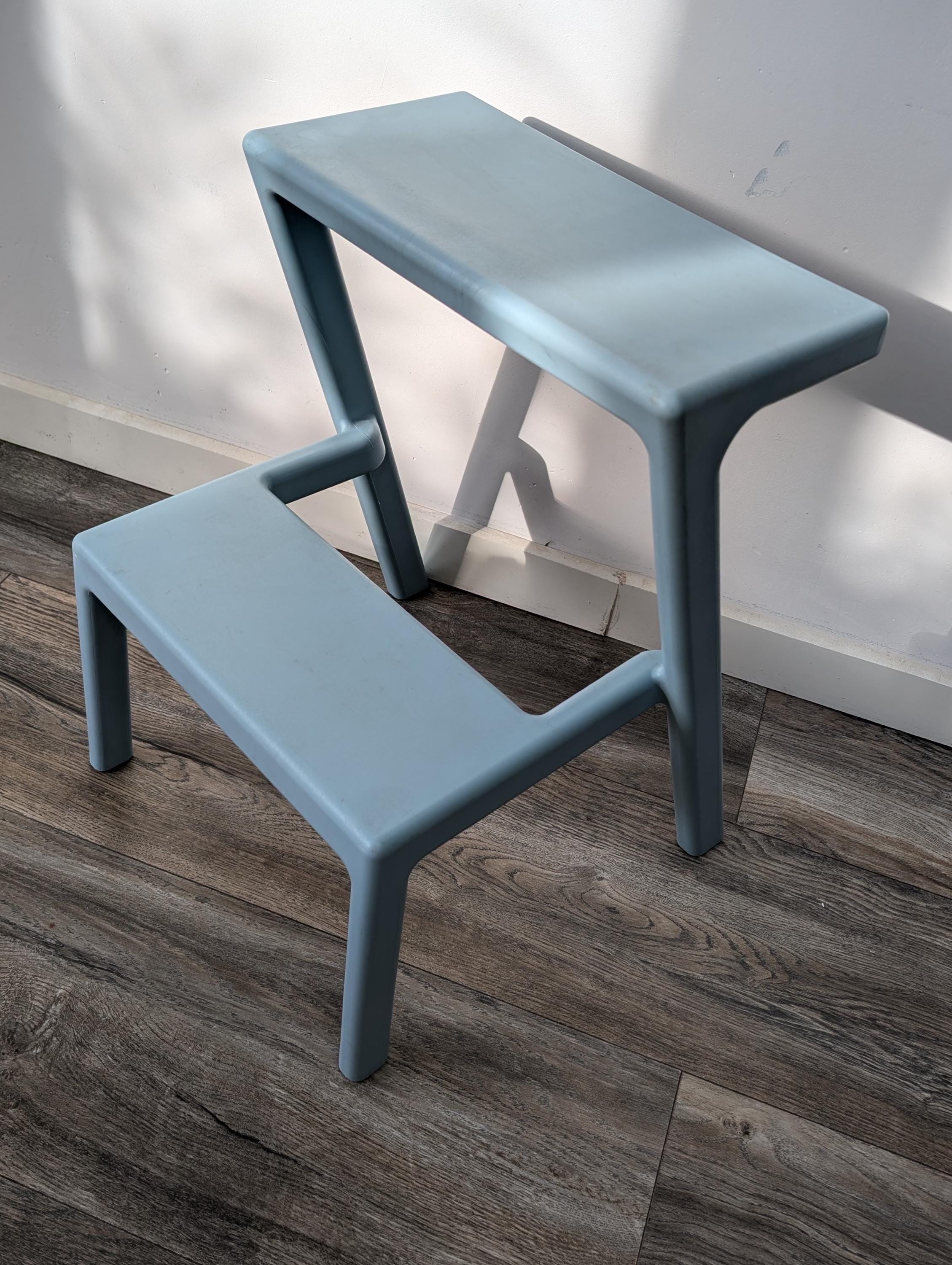 RESERVED Discontinued IKEA MASTERBY Stool in Baby Blue Design by