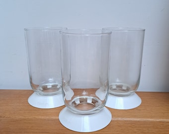 Set of 3 vintage BODUM OKTETT tumblers in Memphis style from the 80s