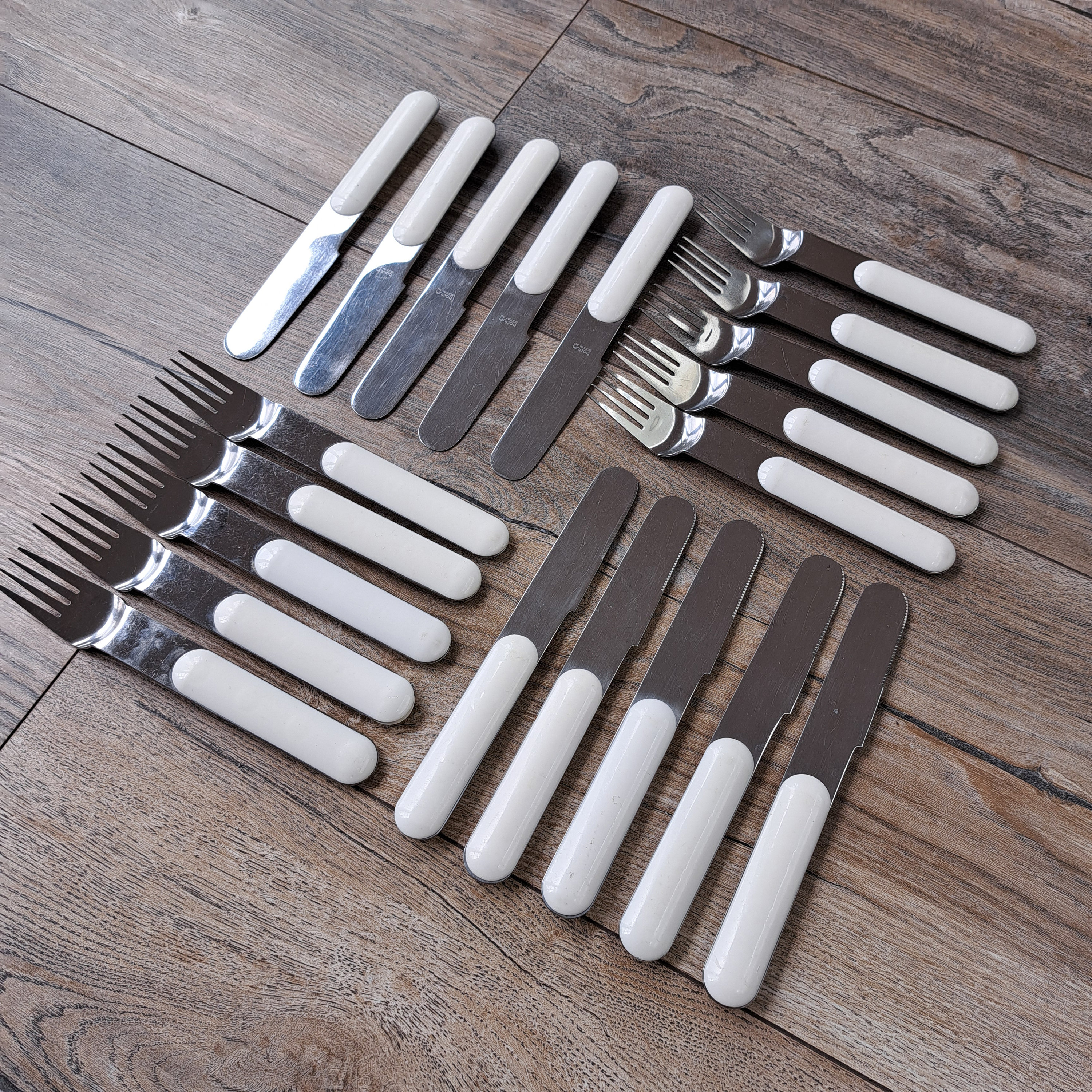 SELTENEs Vintage-Besteckset im postmodernen BODUM AG-Stil aus den