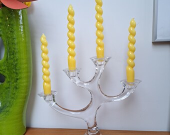 NACHTMANN CORALLO crystal glass candleholder from the 80s