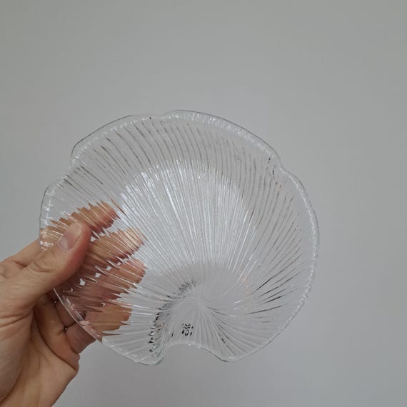 Eva Englund for Pukeberg, Sweden, Large Glass Shell Dish - Serving