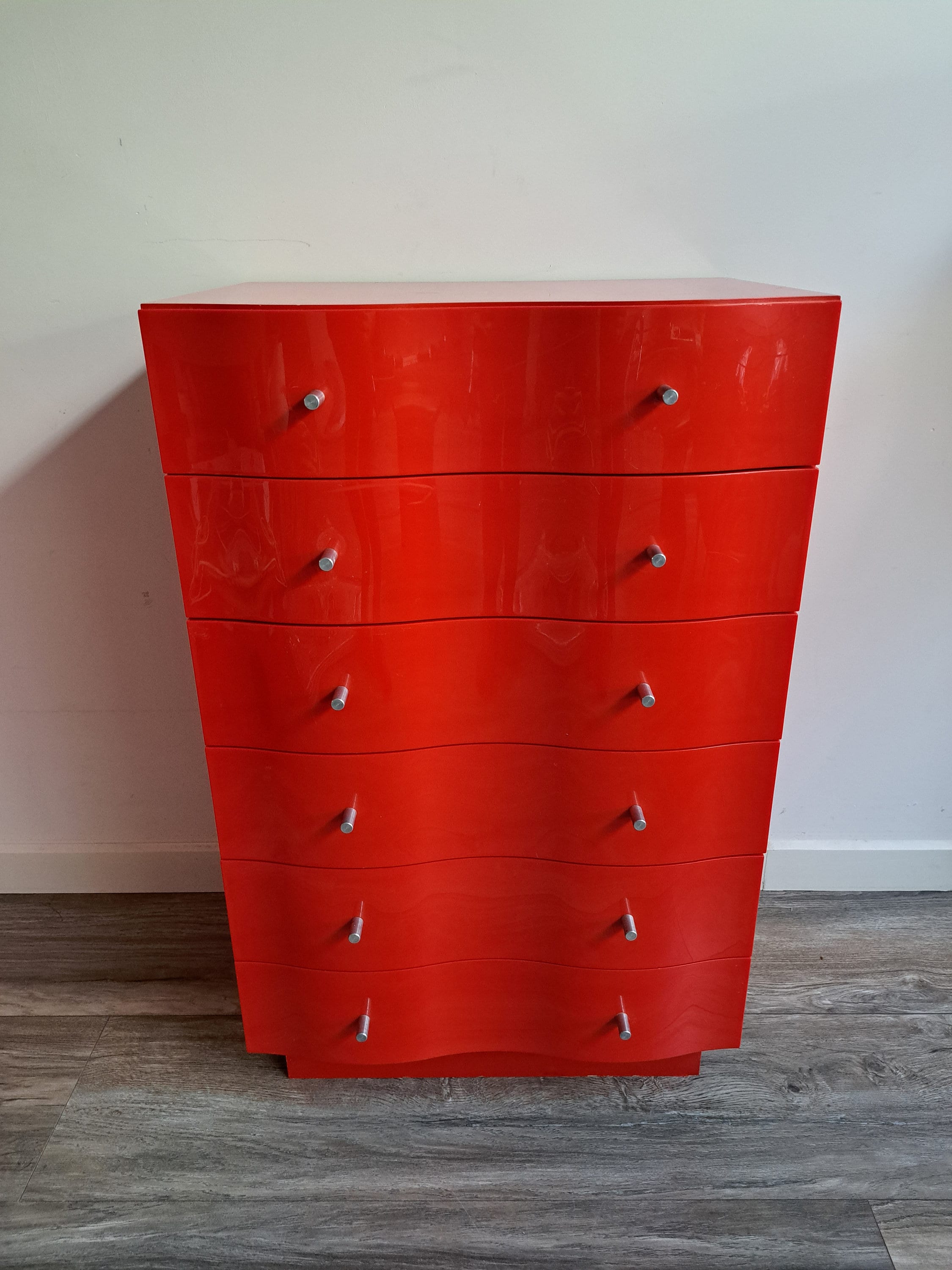 red dresser from ikea NIKKEBY 4-drawer dresser NIKKEBY red