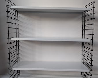 Vintage POSTMODERN style TOMADO 3 shelves metal wall unit from the 80/90s