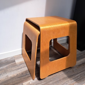 Vintage IKEA BENJAMIN Plywood Stool From the 90s