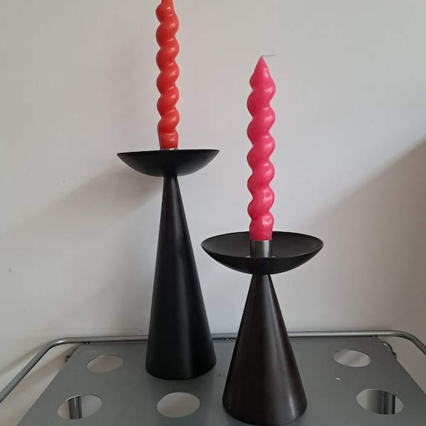 Set of 2 IKEA wooden candelabras from the 90s