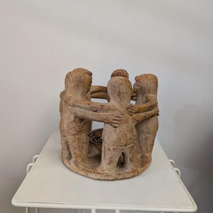 Vintage CIRCLE OF FRIENDS Aztec/Mayan candleholder from the 80/90s