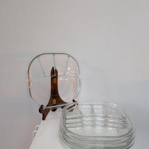 Set of 4 Vintage modernist style JOE COLOMBO ARNO fondue plates from the 70s
