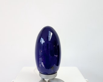 Vintage IKEA FJORTON dino egg blue table lamp design by Tatsuo Konno from the late 90s