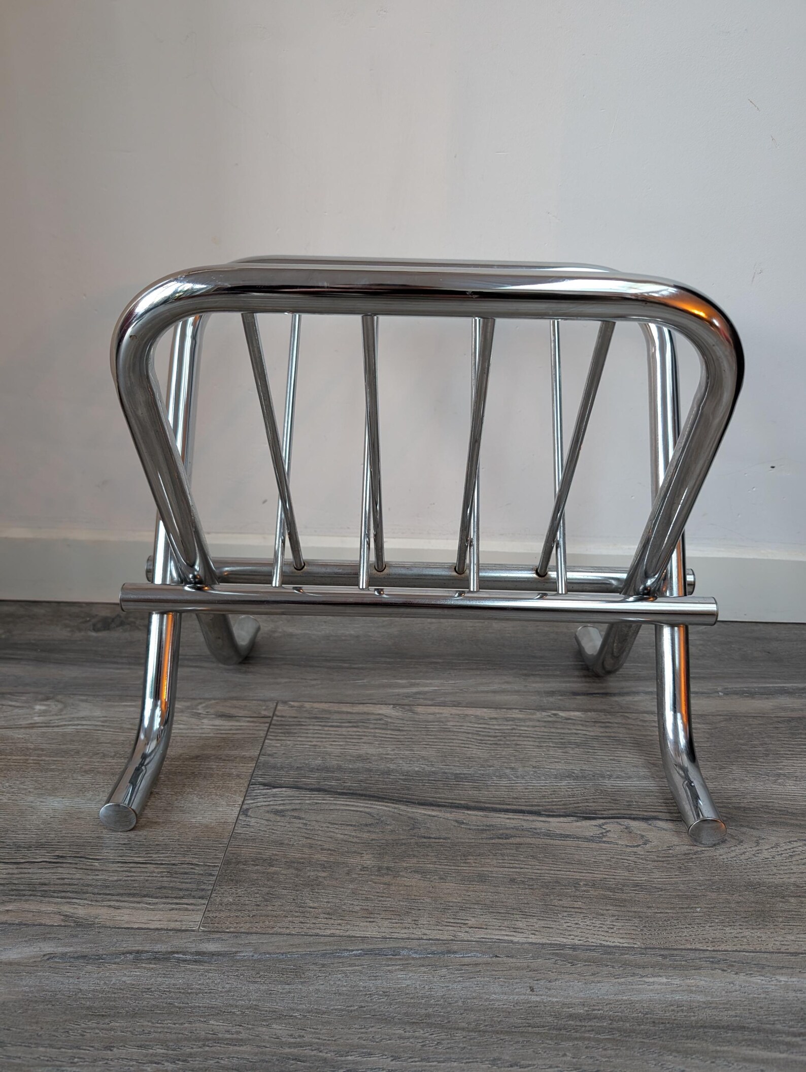 Zack Magazine Rack Vintage BAUHAUS Style ZACK DESIGN Metal Frame Magazine Holder From the ...