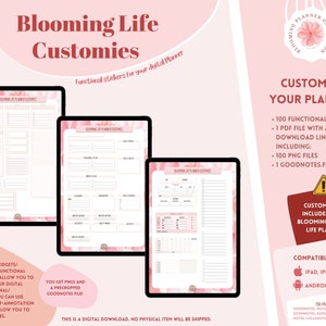 Life Planner Customies / Widgets / Add-Ons - Funktionale Sticker für deinen digitalen Planer in GoodNotes, Noteshelf und mehr