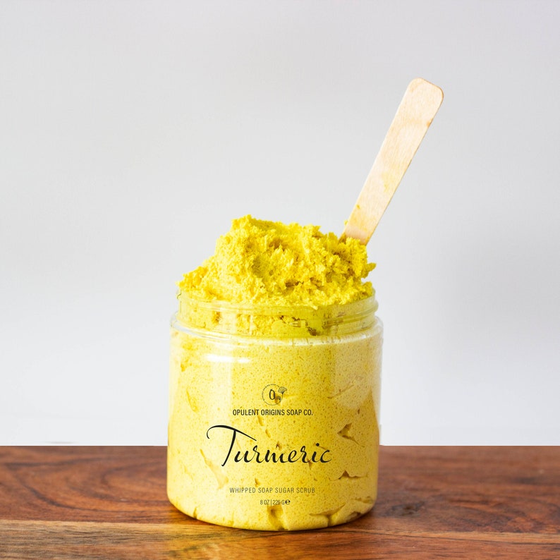 Turmeric Whipped Soap Scrub with Turmeric Extract Etsy