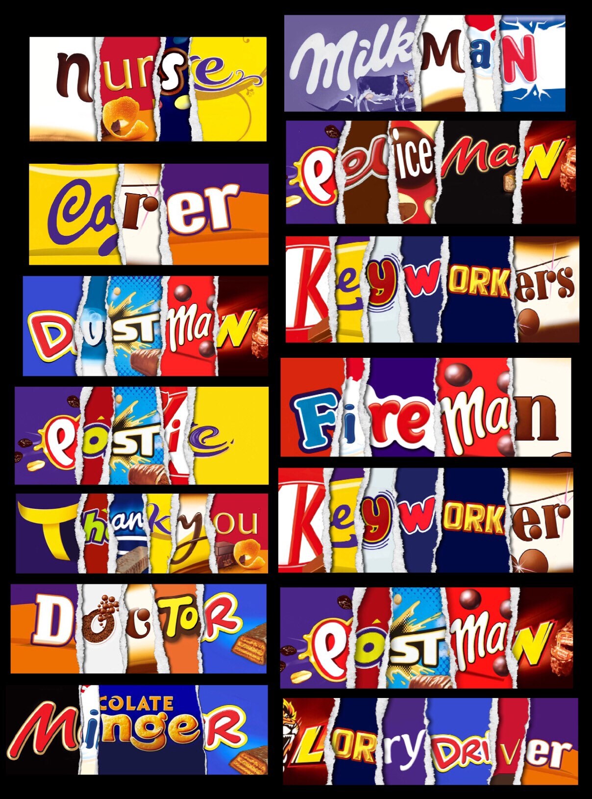 Job Titles novelty chocolate bars perfect for birthdays Etsy