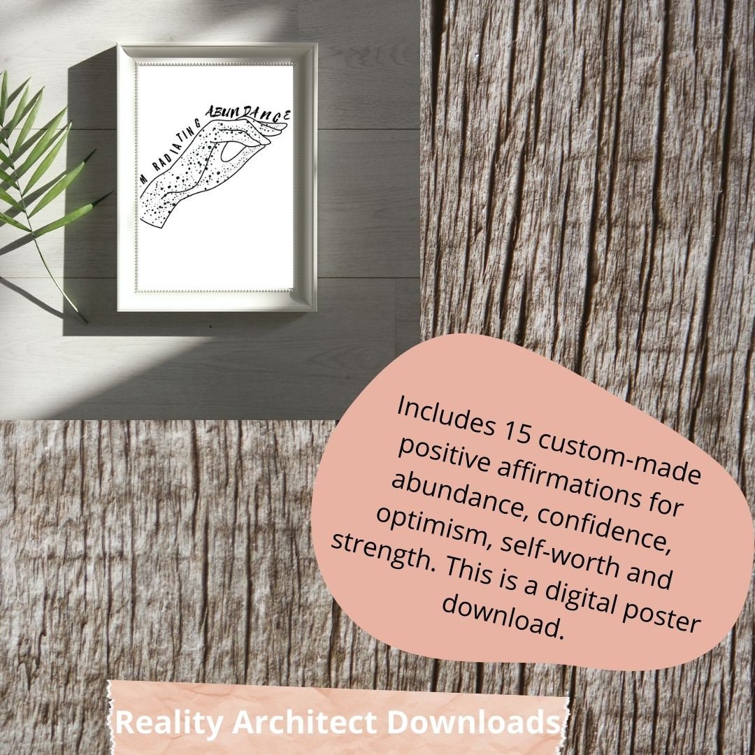 Positive affirmation printable wall art Powerful Etsy.de