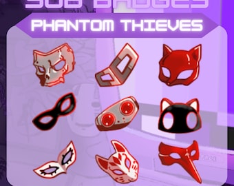 Phantom Thieves Sub Badges for Twitch