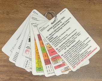 Healthcare Reference Cards | Paediatric Plus Set of 9 | Waterproof PVC Educational Cards for Nursing Students and Healthcare Professionals
