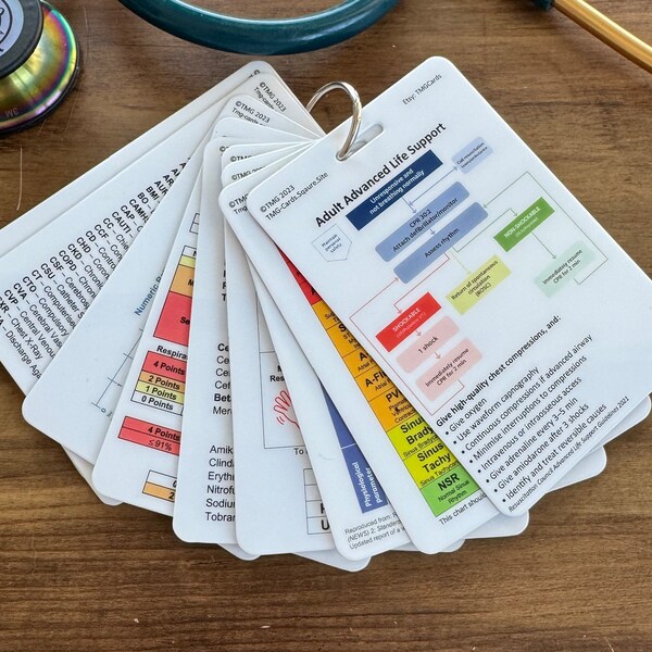 Nursing Flashcards - Etsy UK