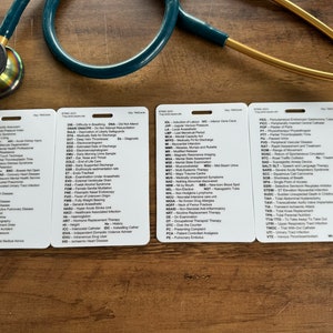 Set of 9 Healthcare, Nursing, Medical Pocket Cards image 9