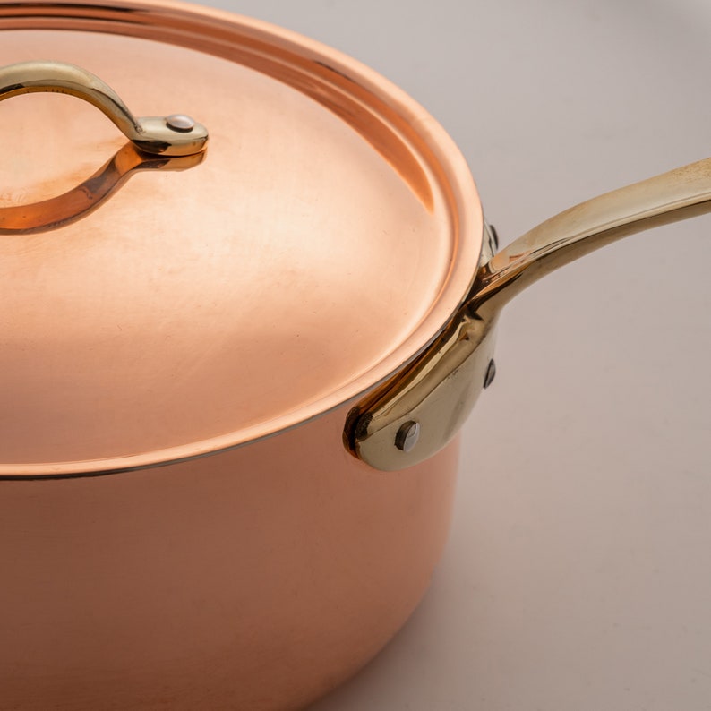 Handmade Copper Pots. Brass Handled Copper Pots Special Gift Etsy