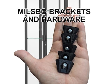 Set of Brackets for Milsbo Cabinet for added Shelf, Hardware included