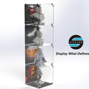 Modular Display Cube, Strong Acrylic, 16X16X16 Customizable