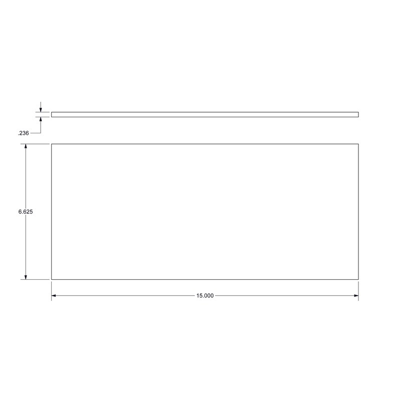 Ikea Detolf 6.625 X 15 Acrylic Replacement Shelf Etsy