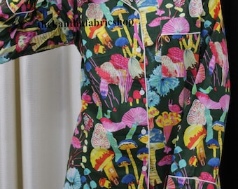 Handmade Block Printed Cotton Pajama Set: Women's Loungewear